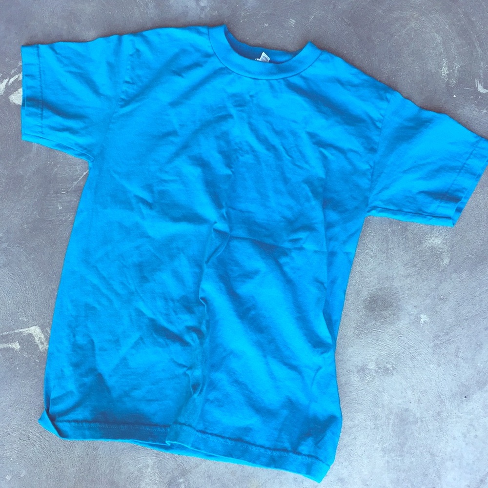 Vibrant blue t-shirt